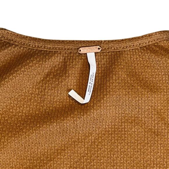 Free People Women’s Sz M Long Sleeve Studded Top A Little Unruly Square Neck - Picture 4 of 13